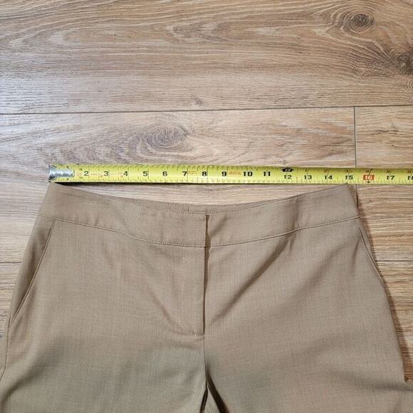St John Career Pants Flat Front Women's Sz 6 Classic Lightweight Workwear Tan - Picture 7 of 14